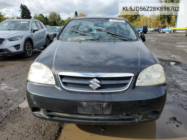 2008 Suzuki Forenza Base VIN: KL5JD56Z28K898702 Lot: 39622554