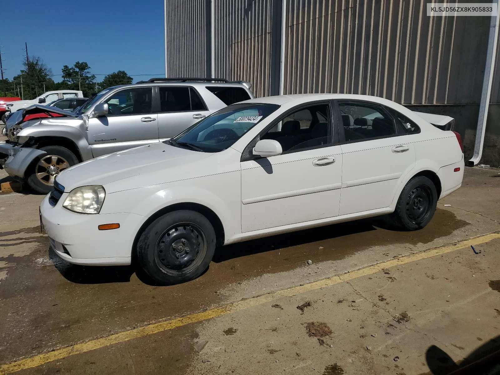 2008 Suzuki Forenza Base VIN: KL5JD56ZX8K905833 Lot: 58029434