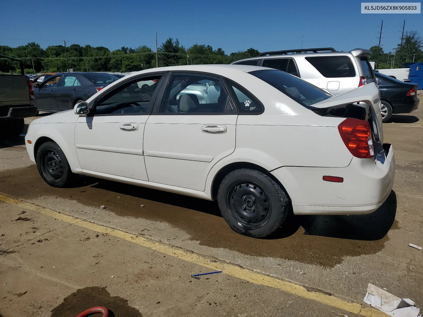 2008 Suzuki Forenza Base VIN: KL5JD56ZX8K905833 Lot: 58029434