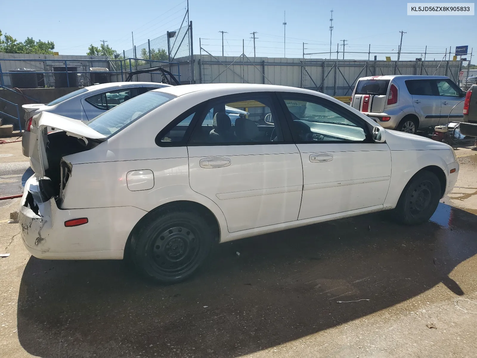 2008 Suzuki Forenza Base VIN: KL5JD56ZX8K905833 Lot: 58029434