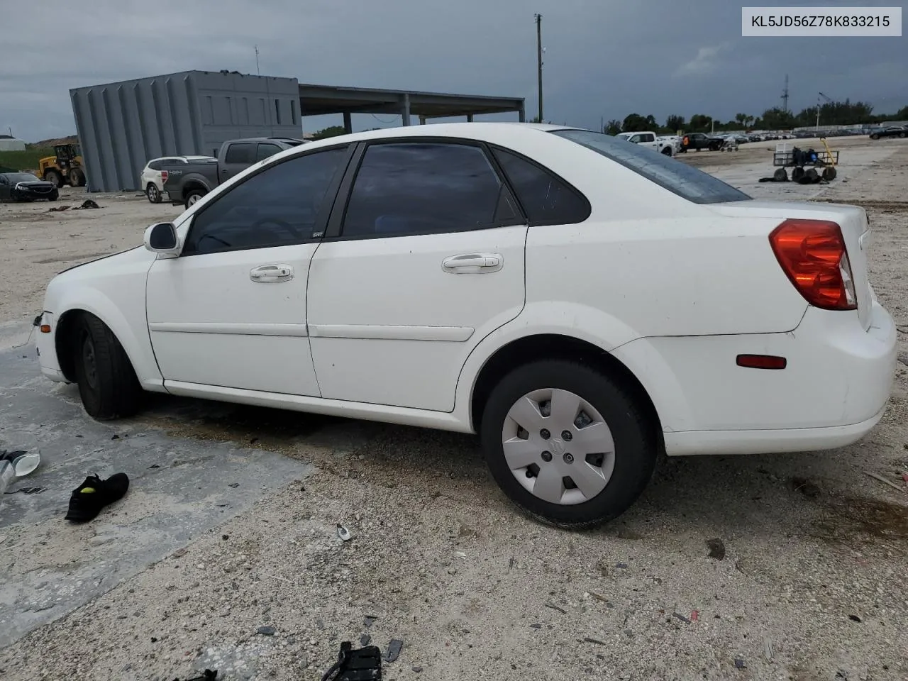 2008 Suzuki Forenza Base VIN: KL5JD56Z78K833215 Lot: 58663274