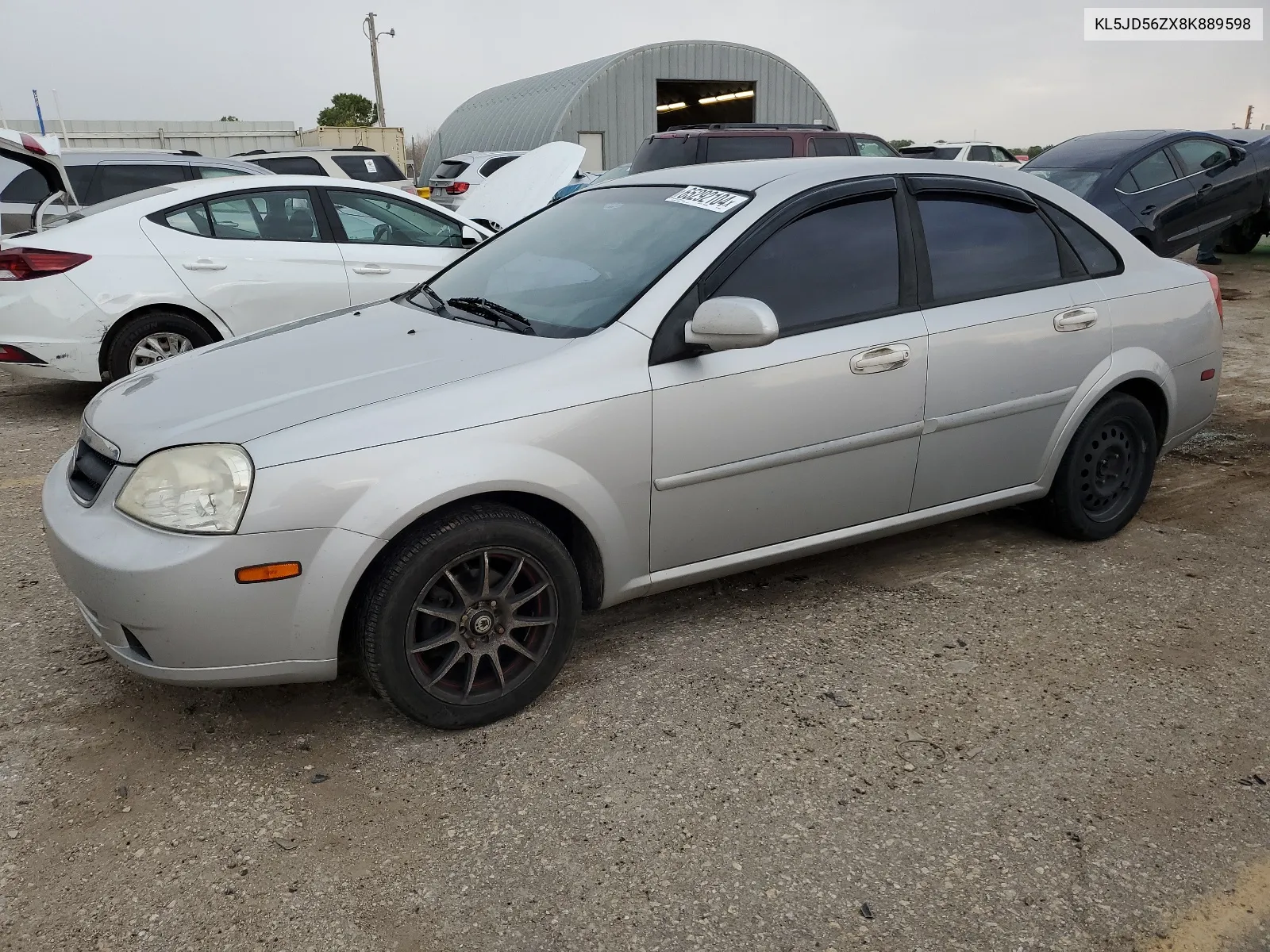 2008 Suzuki Forenza Base VIN: KL5JD56ZX8K889598 Lot: 65292104