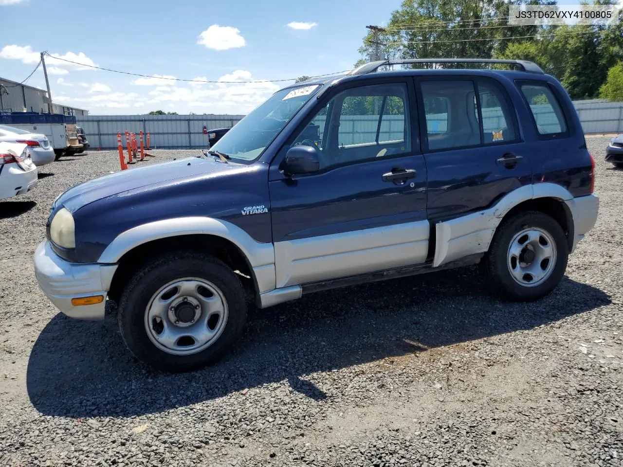 2000 Suzuki Grand Vitara Jlx Limited VIN: JS3TD62VXY4100805 Lot: 61937404