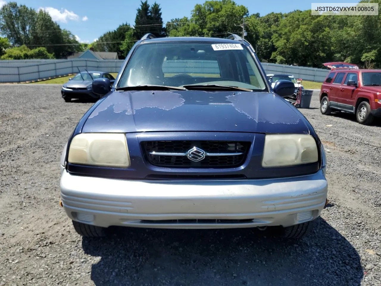 2000 Suzuki Grand Vitara Jlx Limited VIN: JS3TD62VXY4100805 Lot: 61937404