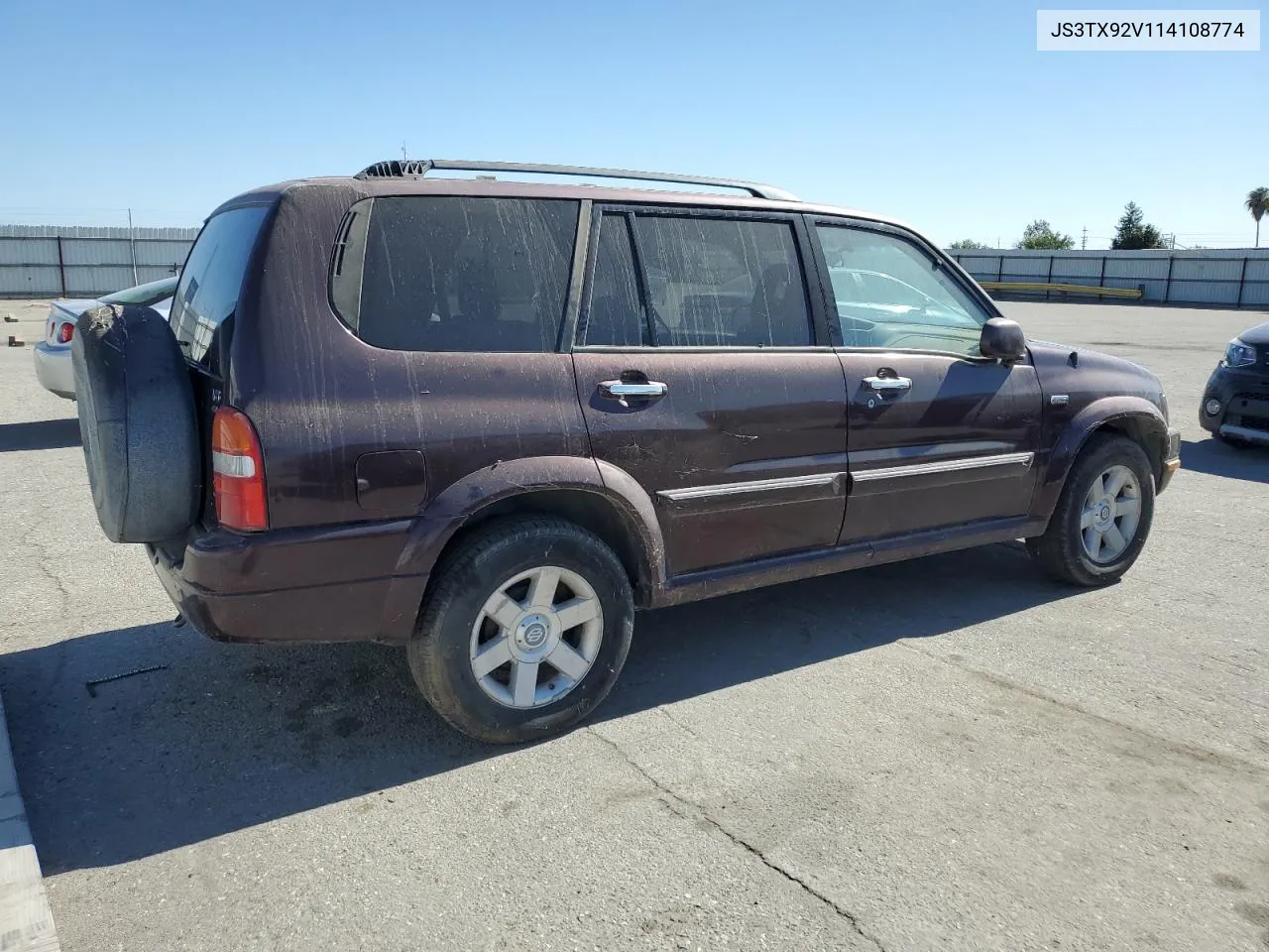 2001 Suzuki Grand Vitara Xl7 Touring VIN: JS3TX92V114108774 Lot: 60312084