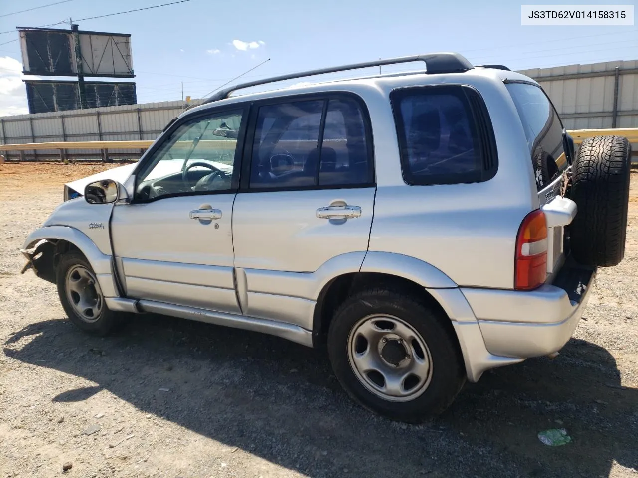 2001 Suzuki Grand Vitara Jx VIN: JS3TD62V014158315 Lot: 60621034