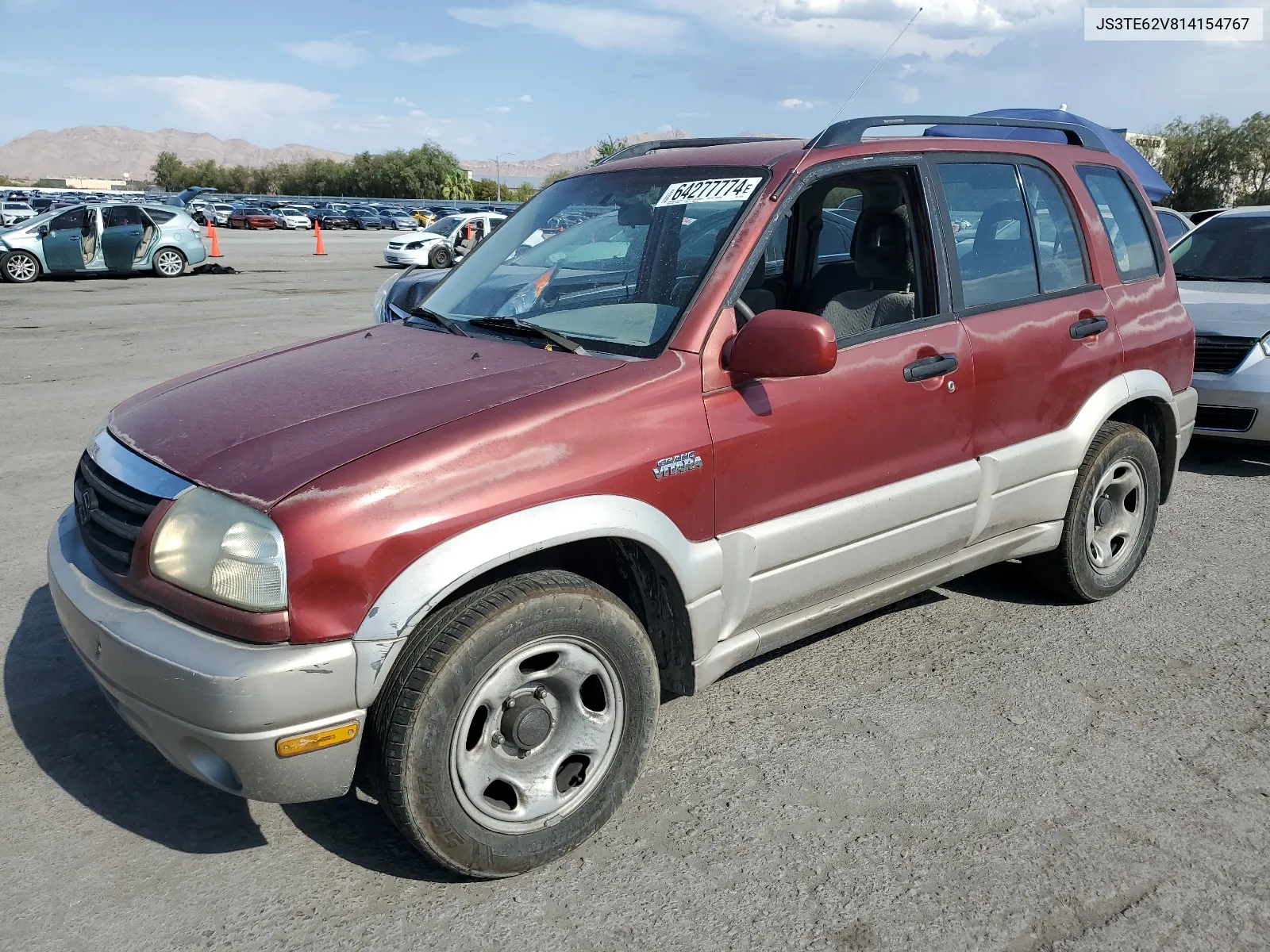 2001 Suzuki Grand Vitara Jls Limited VIN: JS3TE62V814154767 Lot: 64277774