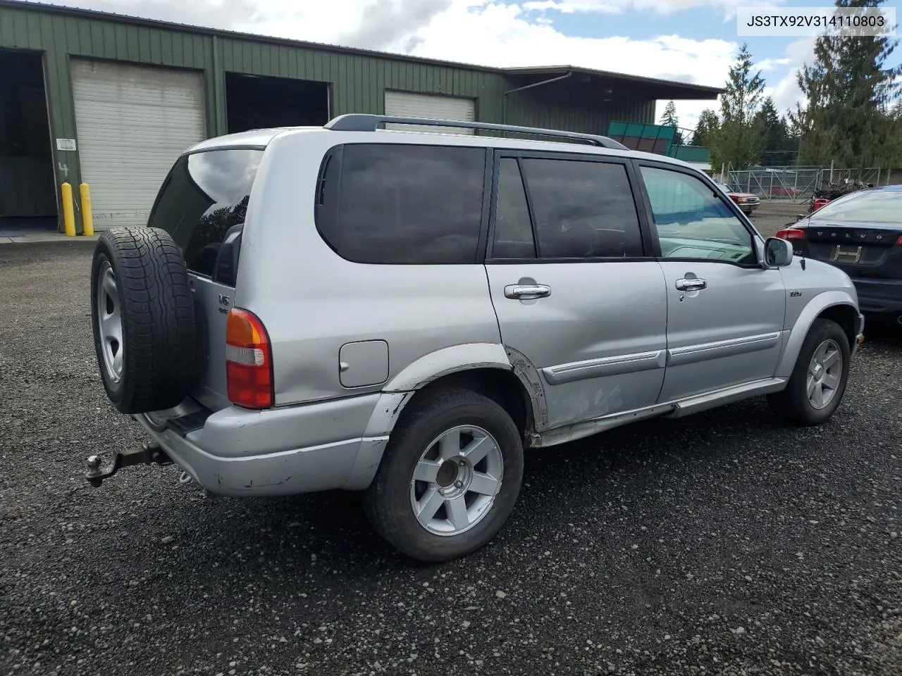 2001 Suzuki Grand Vitara Xl7 Touring VIN: JS3TX92V314110803 Lot: 70296184