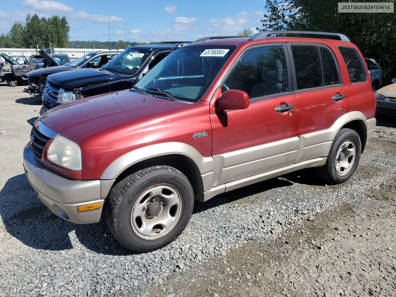 2002 Suzuki Grand Vitara Jlx Limited VIN: JS3TD62V624155615 Lot: 65796884