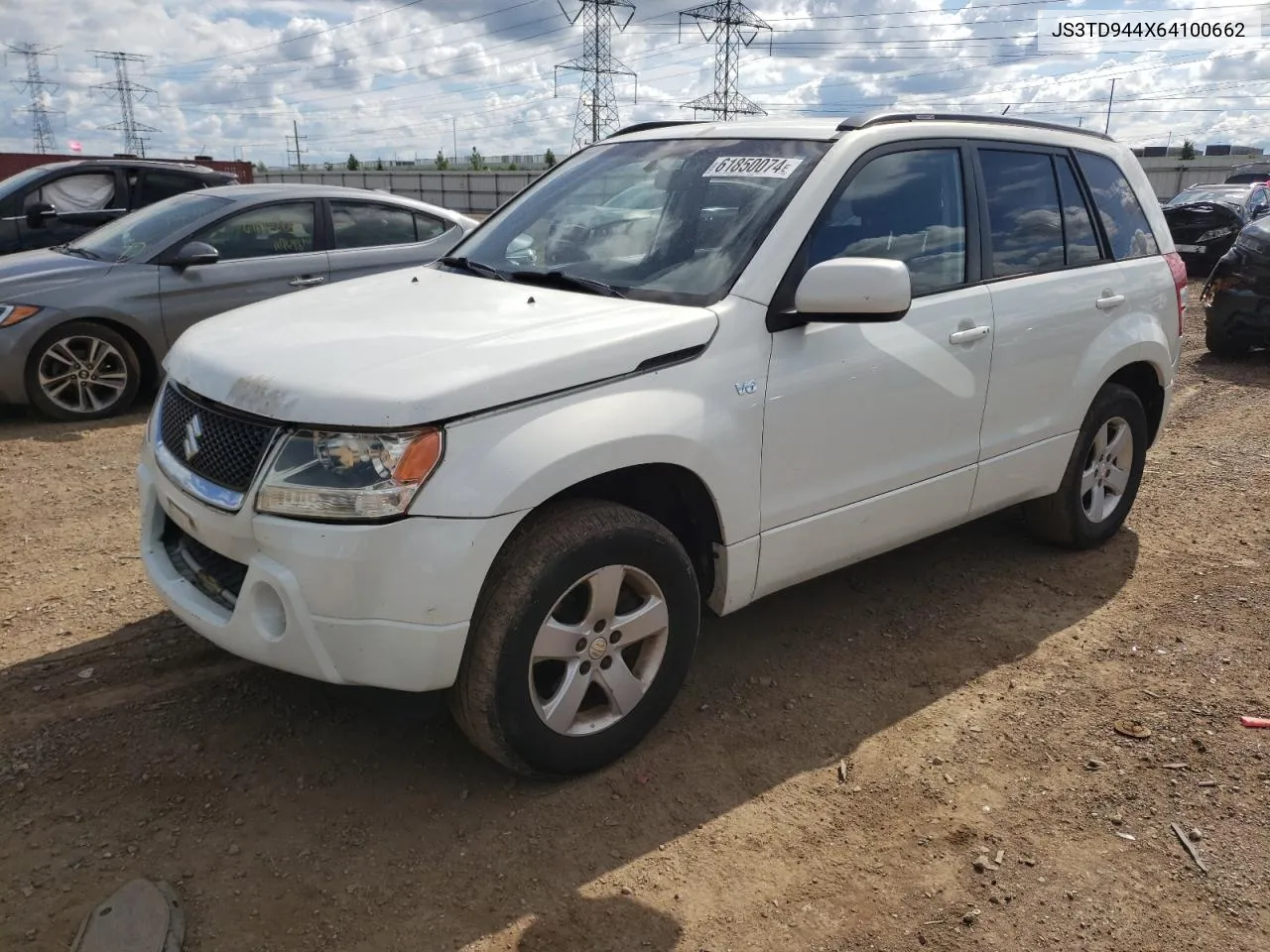 2006 Suzuki Grand Vitara Xsport VIN: JS3TD944X64100662 Lot: 61850074