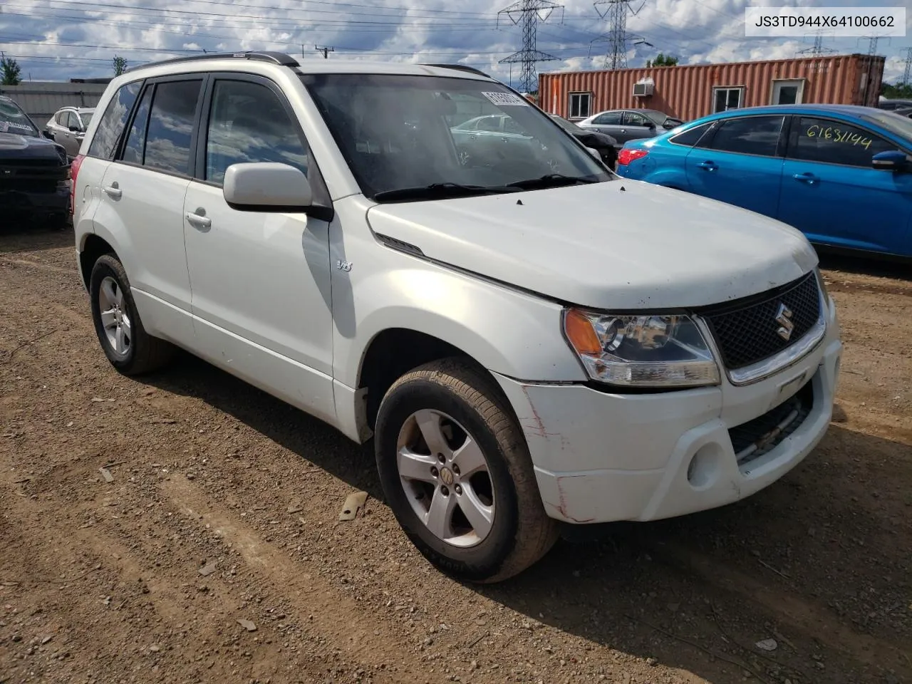 2006 Suzuki Grand Vitara Xsport VIN: JS3TD944X64100662 Lot: 61850074