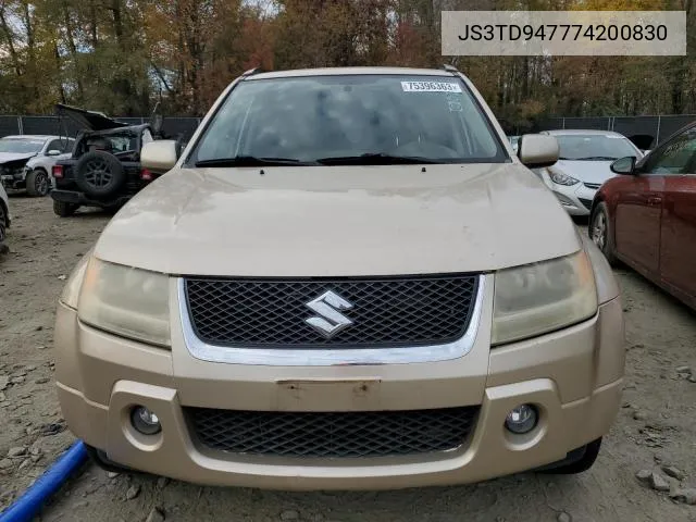 2007 Suzuki Grand Vitara Luxury VIN: JS3TD947774200830 Lot: 50225764