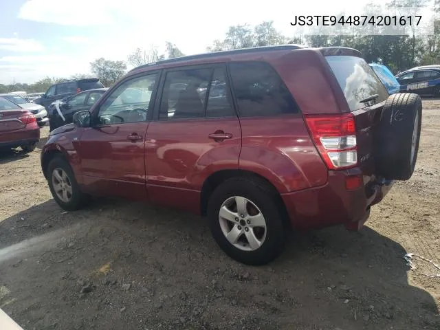 JS3TE944874201617 2007 Suzuki Grand Vitara Xsport