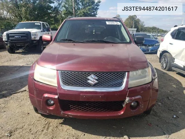 JS3TE944874201617 2007 Suzuki Grand Vitara Xsport