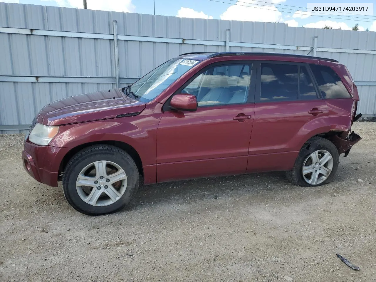 2007 Suzuki Grand Vitara Luxury VIN: JS3TD947174203917 Lot: 61161504