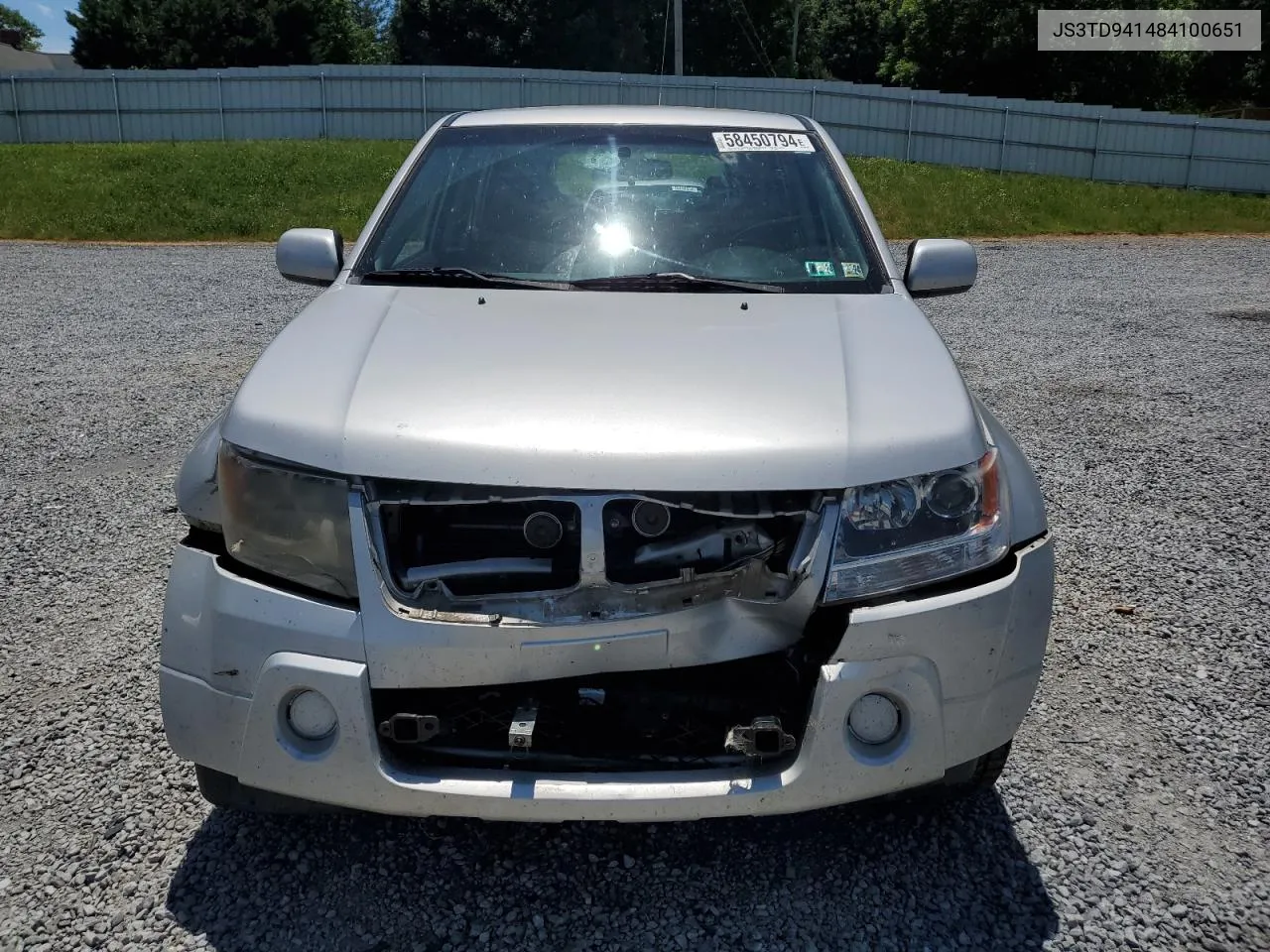 2008 Suzuki Grand Vitara VIN: JS3TD941484100651 Lot: 58450794