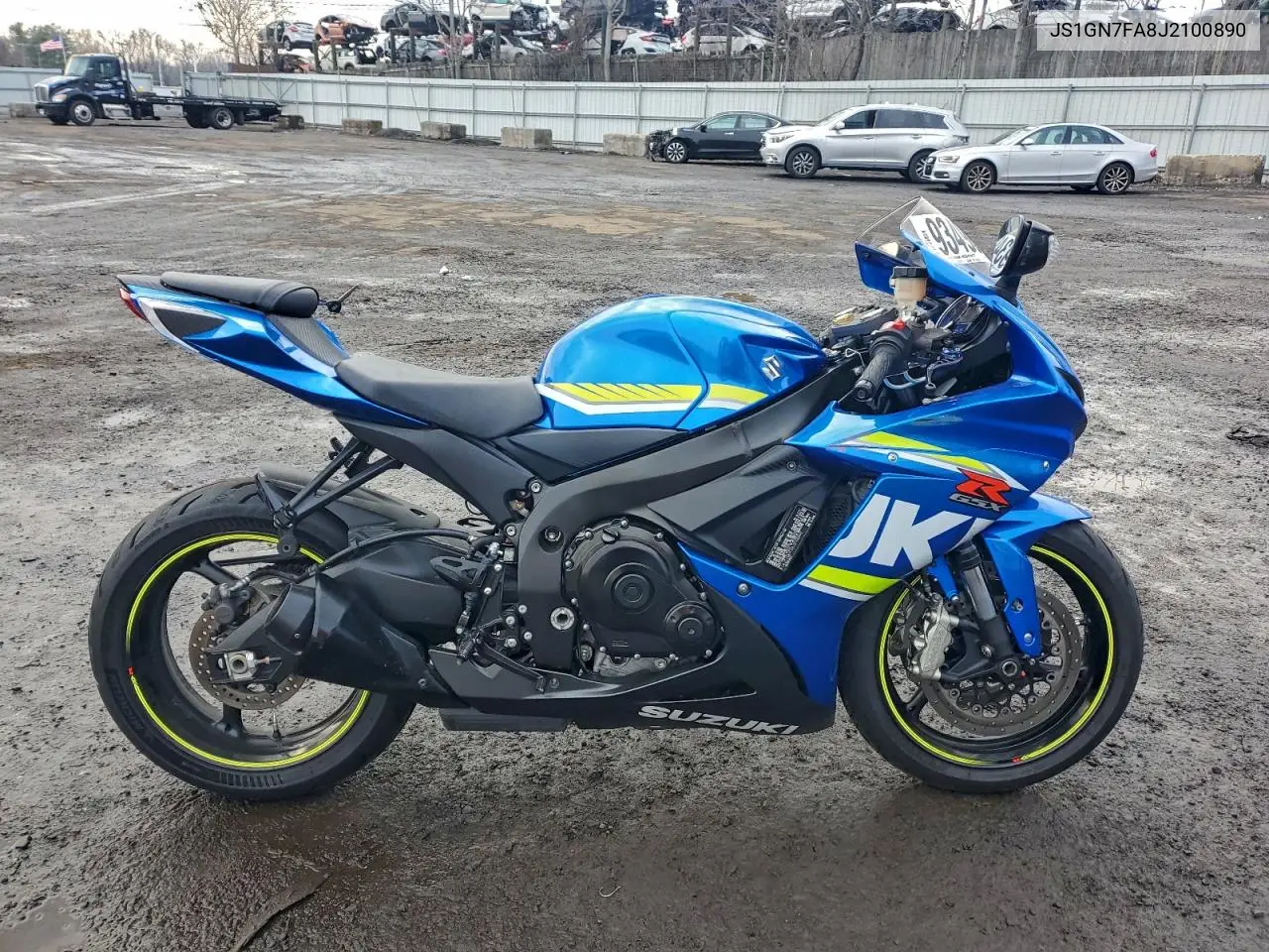 JS1GN7FA8J2100890 2018 Suzuki Gsx-R600