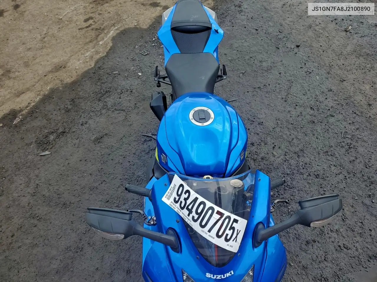 JS1GN7FA8J2100890 2018 Suzuki Gsx-R600
