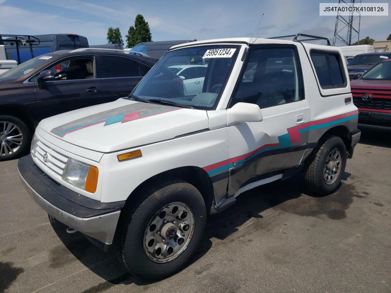 1989 Suzuki Sidekick Jx VIN: JS4TA01C7K4108126 Lot: 59951234