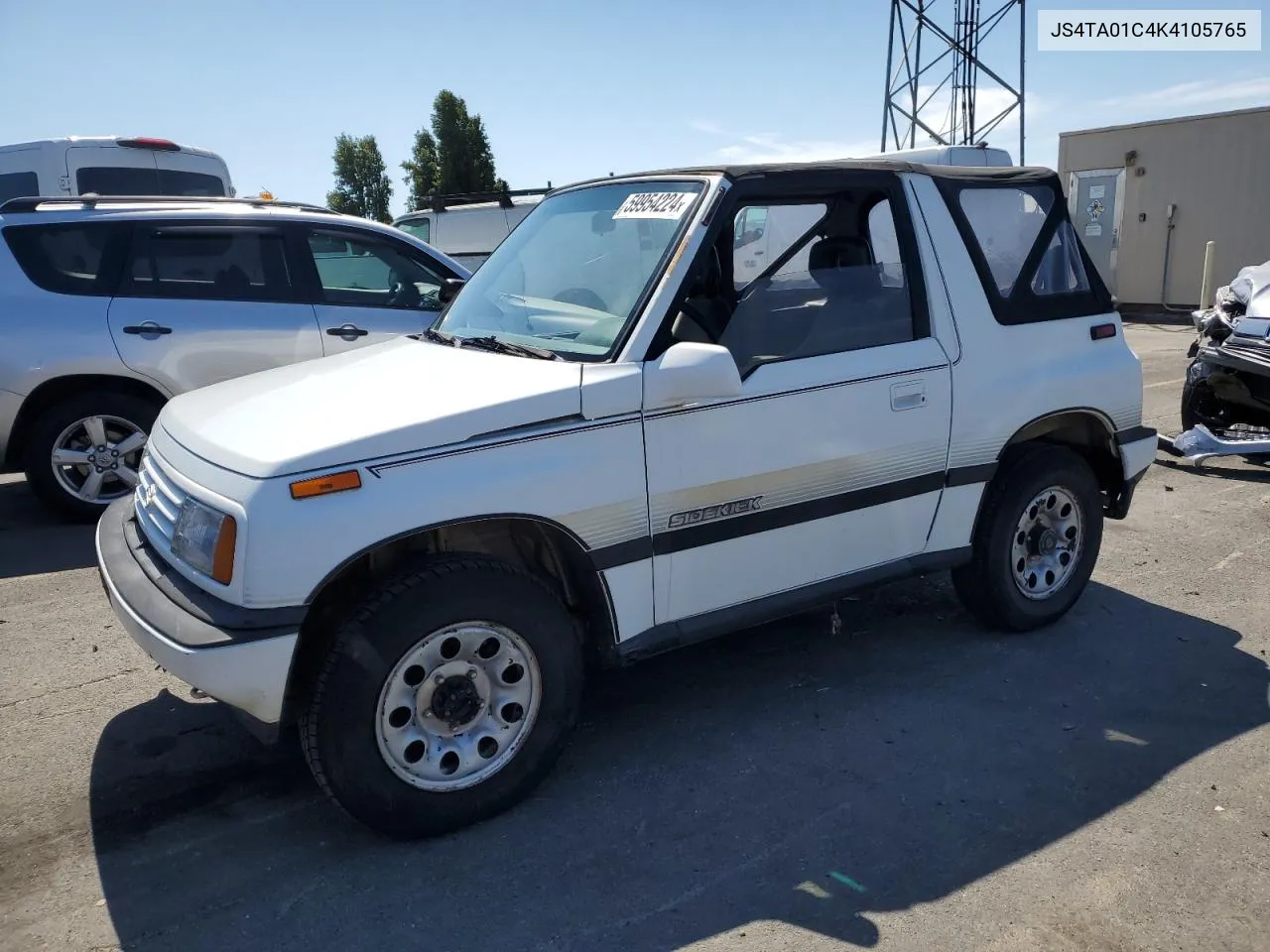 JS4TA01C4K4105765 1989 Suzuki Sidekick Jx