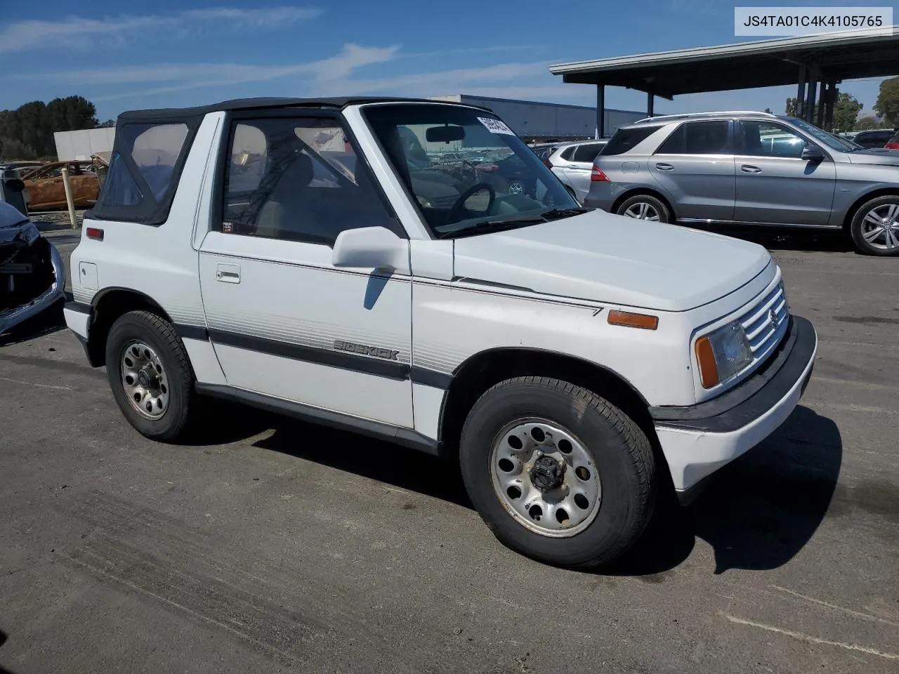 1989 Suzuki Sidekick Jx VIN: JS4TA01C4K4105765 Lot: 59954224