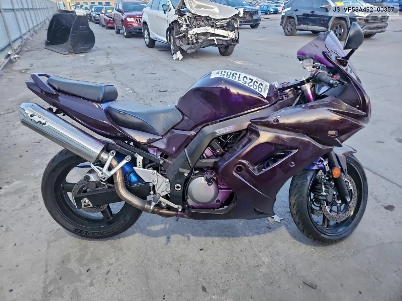 2009 Suzuki Sv650 VIN: JS1VP53A492100357 Lot: 99251985