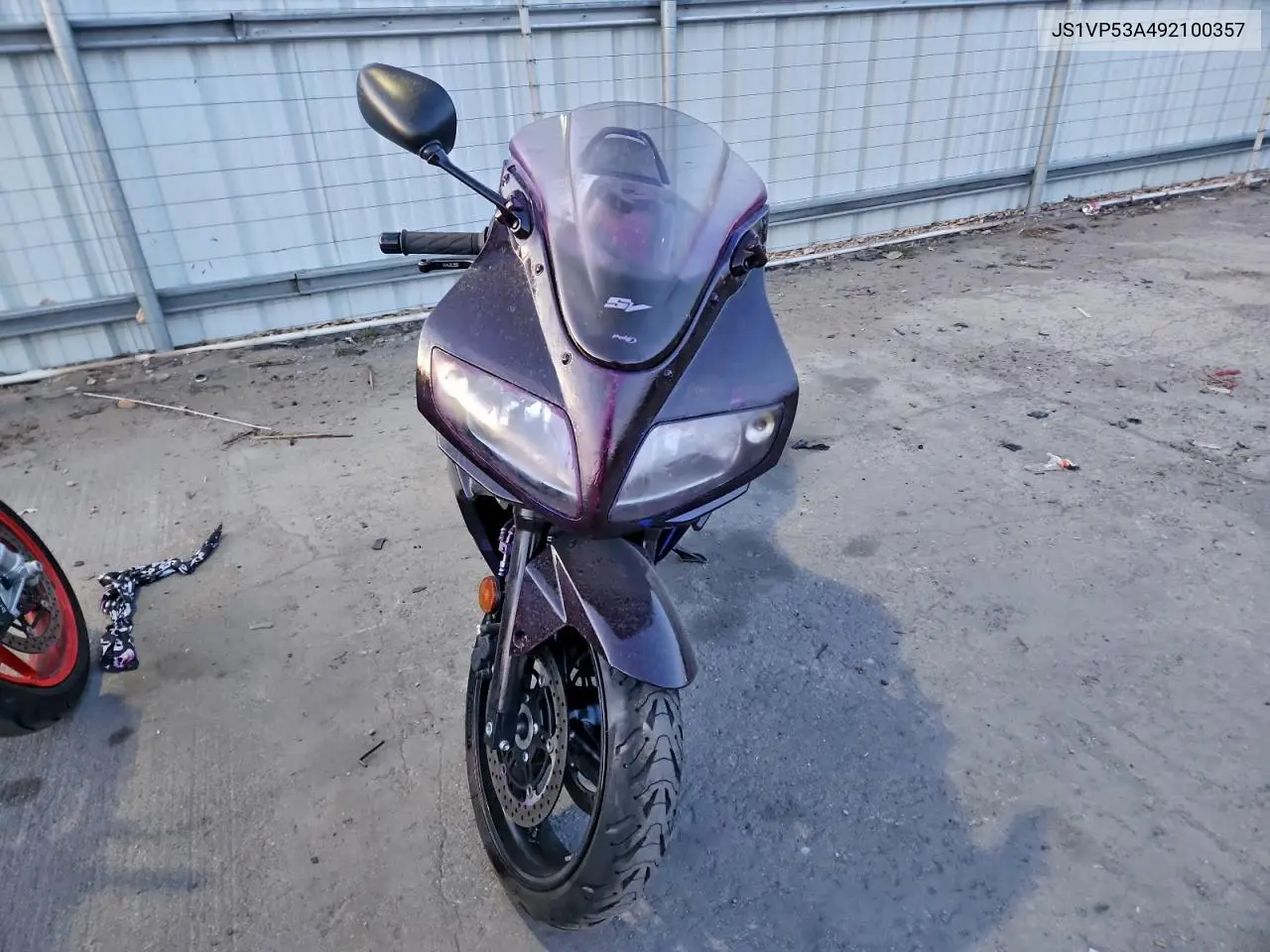 2009 Suzuki Sv650 VIN: JS1VP53A492100357 Lot: 99251985