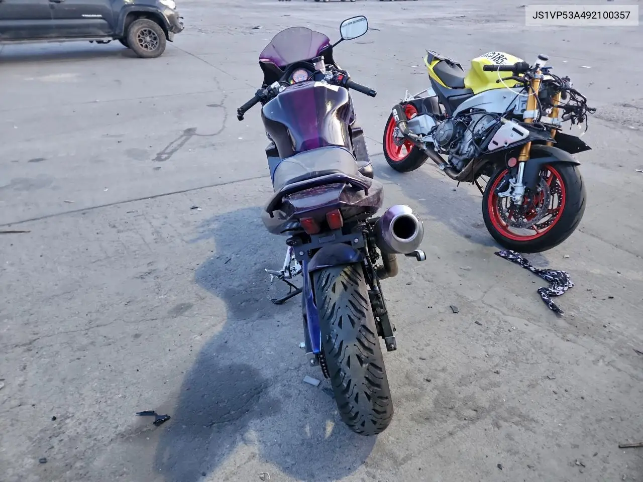 2009 Suzuki Sv650 VIN: JS1VP53A492100357 Lot: 99251985
