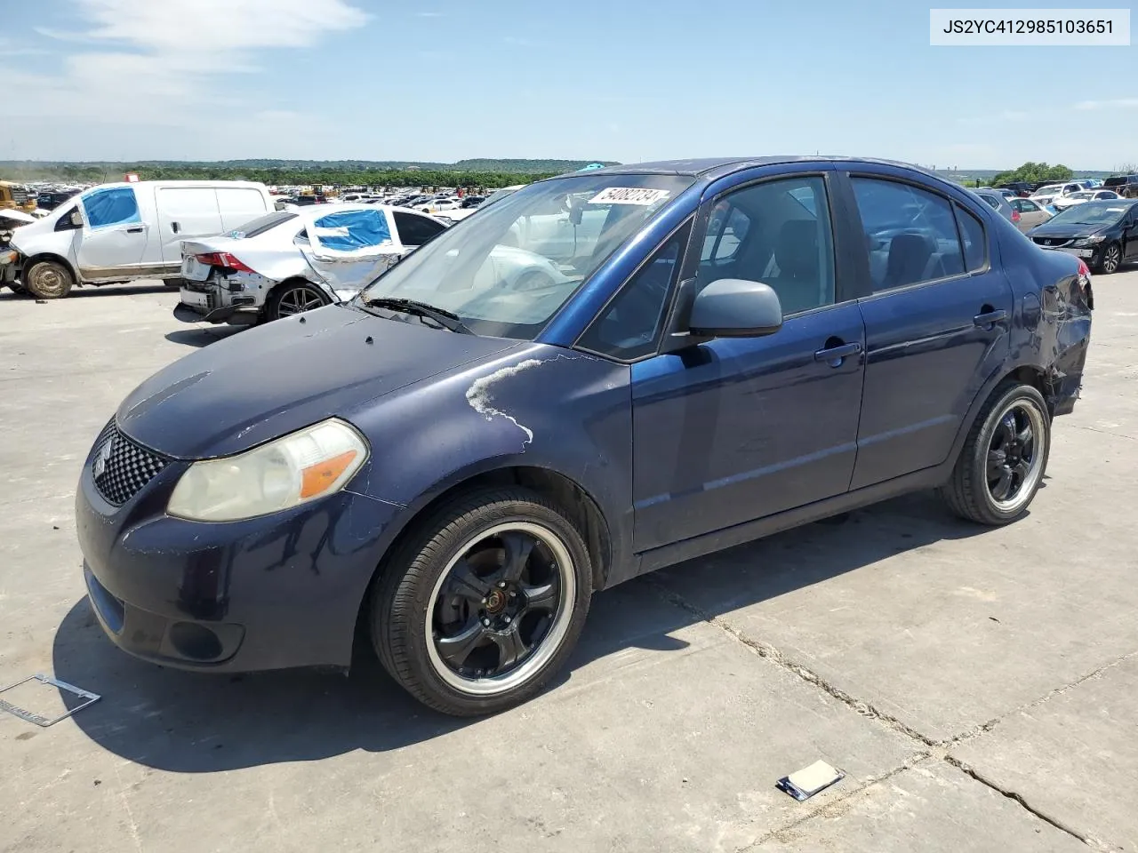 2008 Suzuki Sx4 VIN: JS2YC412985103651 Lot: 54082734