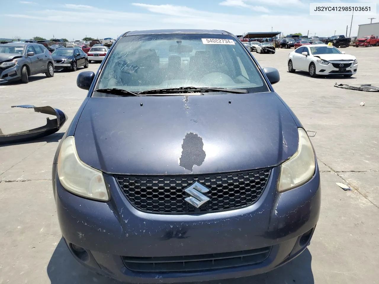 2008 Suzuki Sx4 VIN: JS2YC412985103651 Lot: 54082734