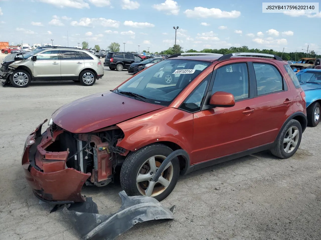 2009 Suzuki Sx4 Touring VIN: JS2YB417596202140 Lot: 55910314