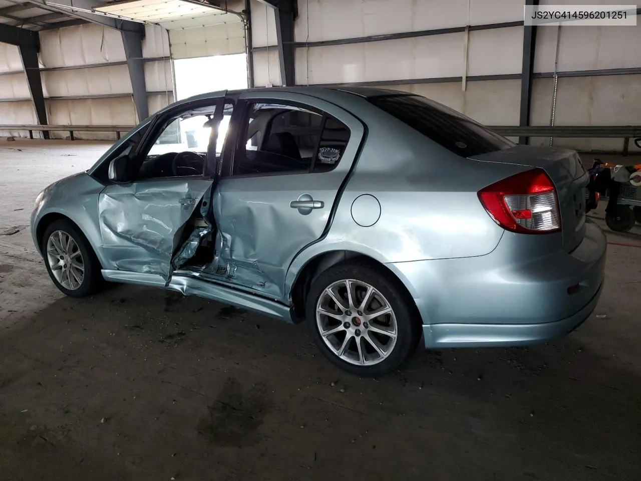 JS2YC414596201251 2009 Suzuki Sx4 Sport