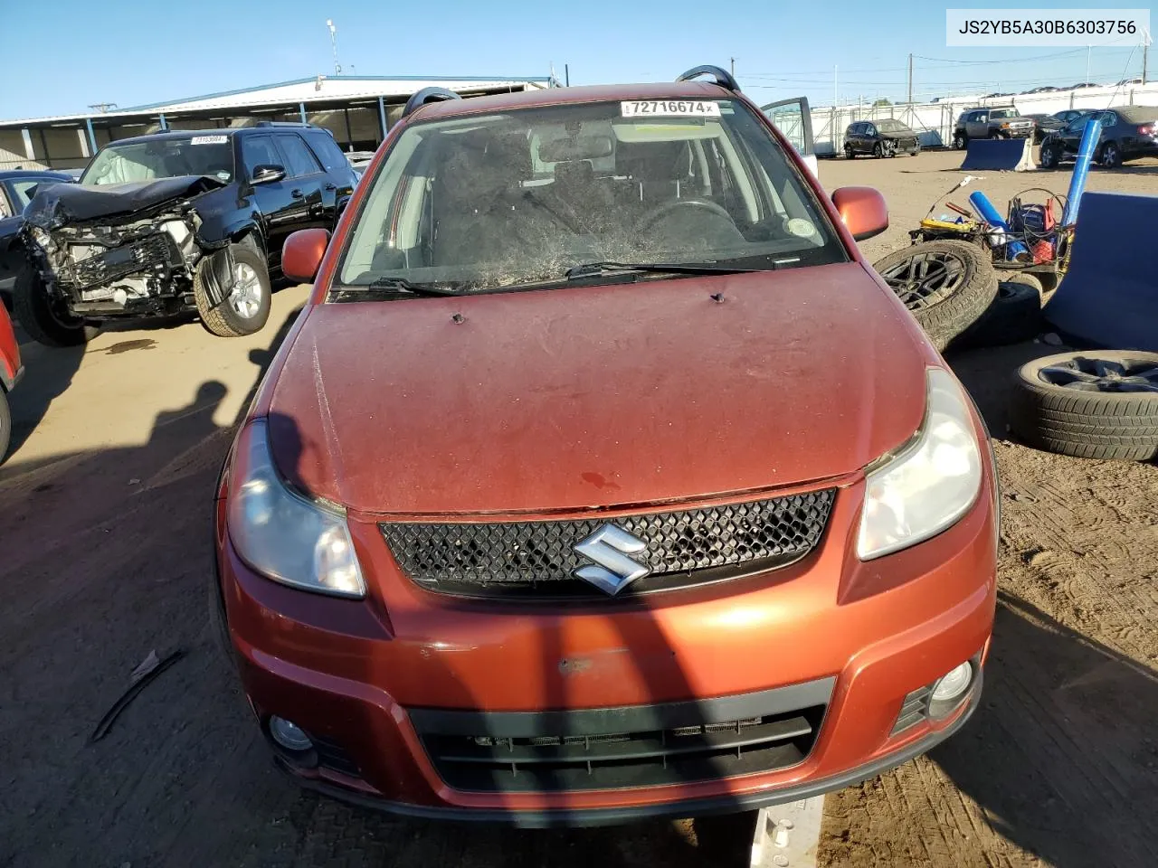 2011 Suzuki Sx4 VIN: JS2YB5A30B6303756 Lot: 72716674