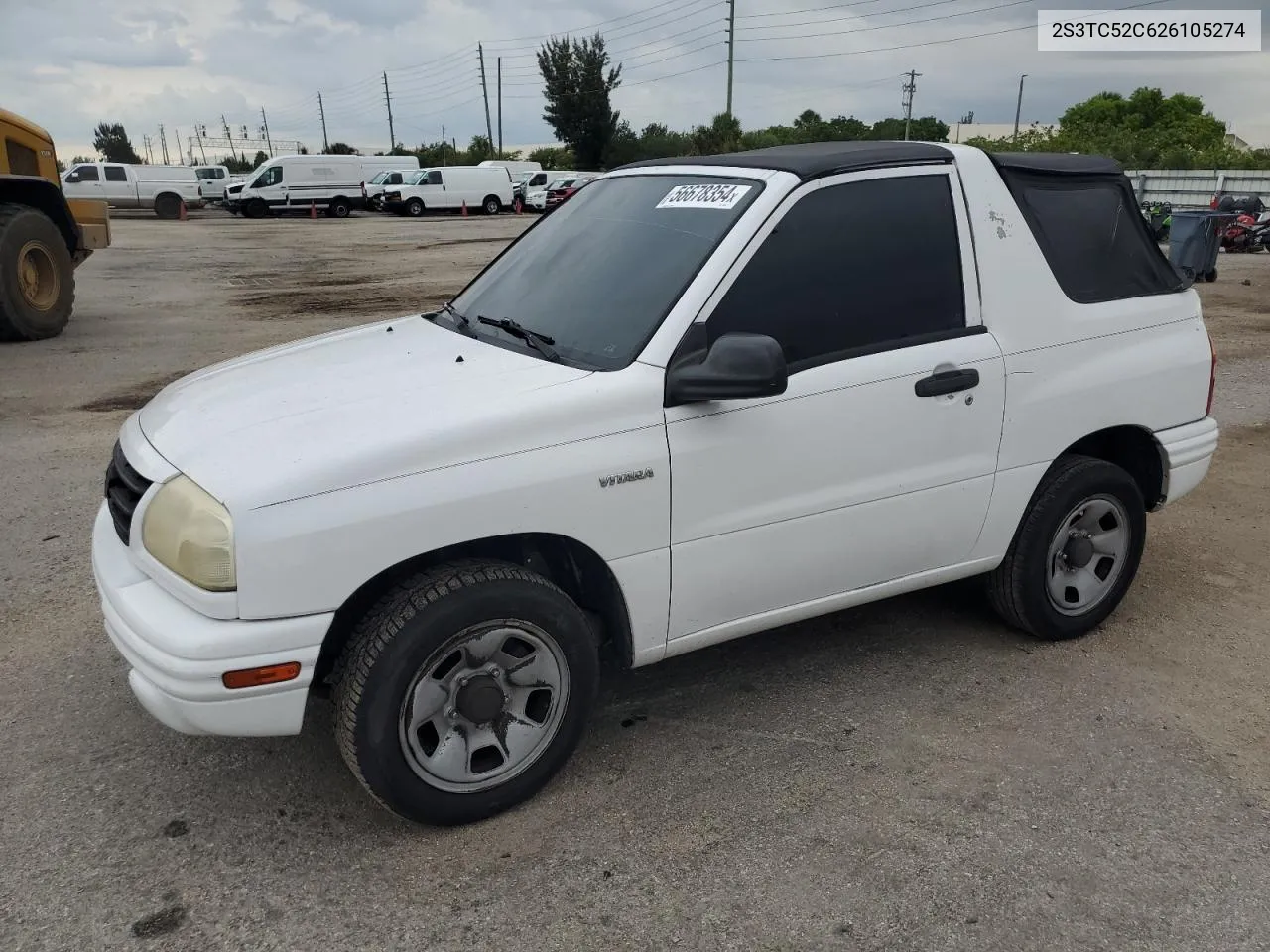 2002 Suzuki Vitara Jls VIN: 2S3TC52C626105274 Lot: 56678354