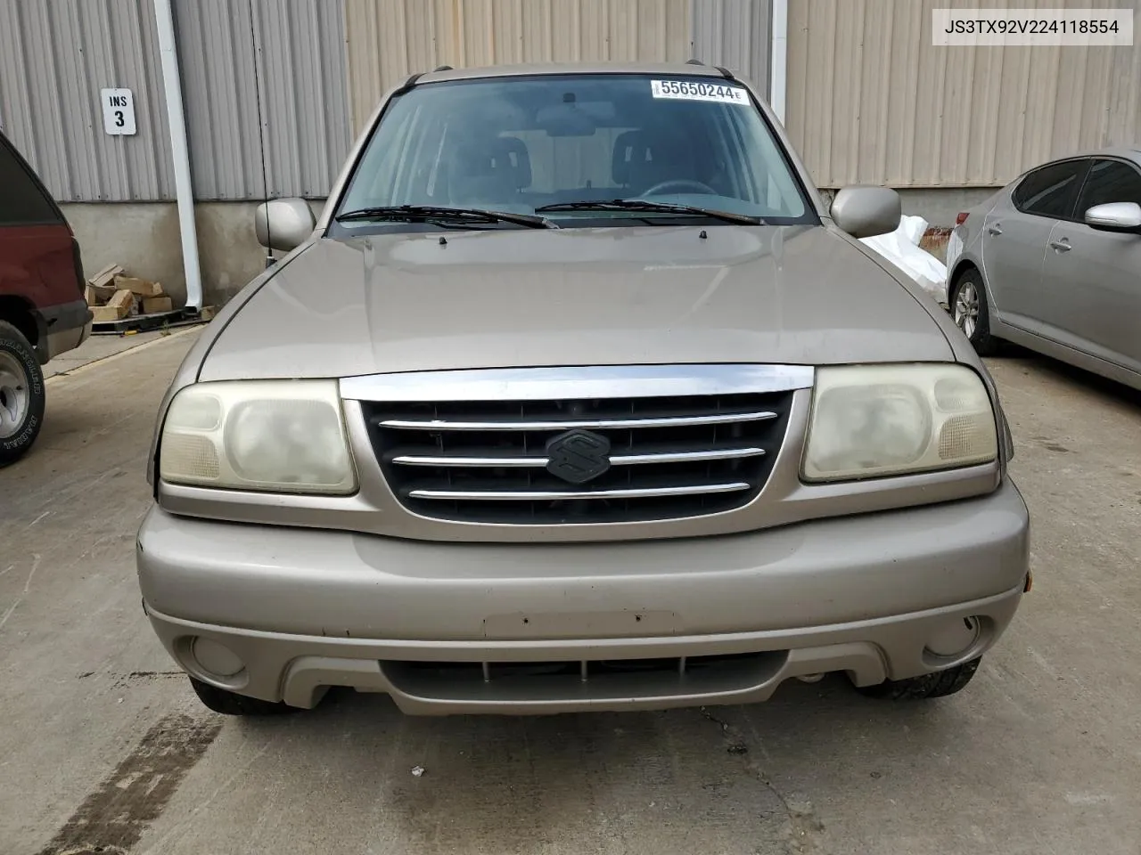 2002 Suzuki Xl7 Plus VIN: JS3TX92V224118554 Lot: 55650244