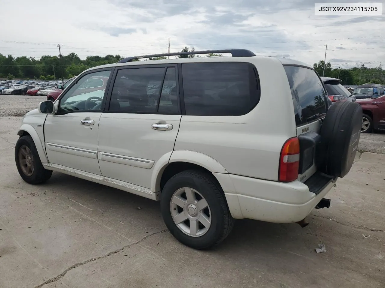 2003 Suzuki Xl7 Plus VIN: JS3TX92V234115705 Lot: 56262724