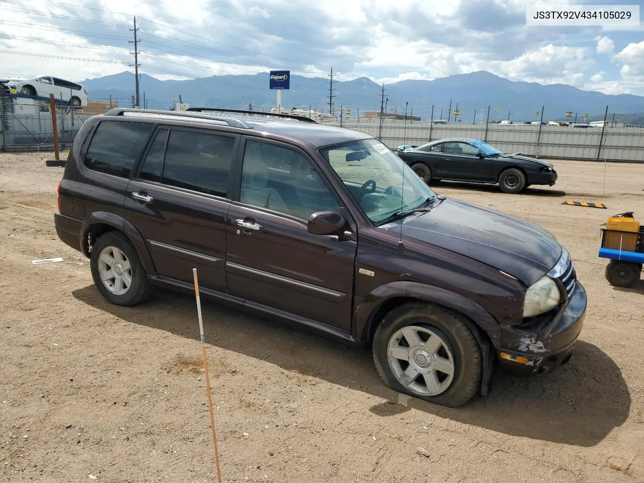 2003 Suzuki Xl7 Plus VIN: JS3TX92V434105029 Lot: 69464454