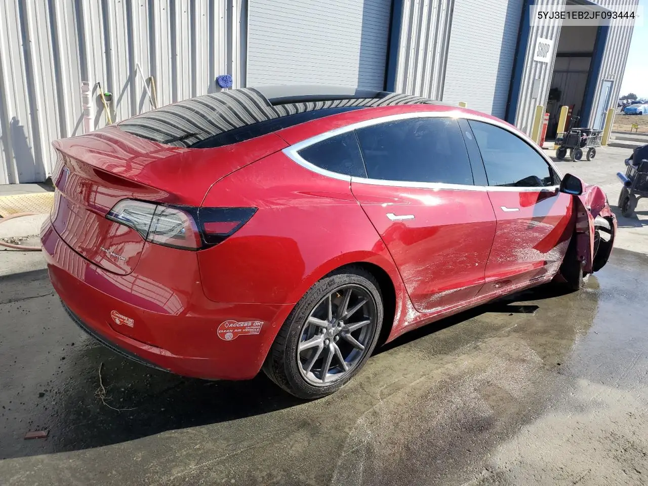 5YJ3E1EB2JF093444 2018 Tesla Model 3