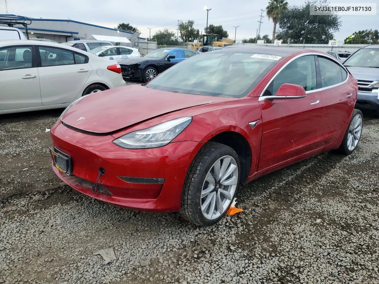 5YJ3E1EB0JF187130 2018 Tesla Model 3