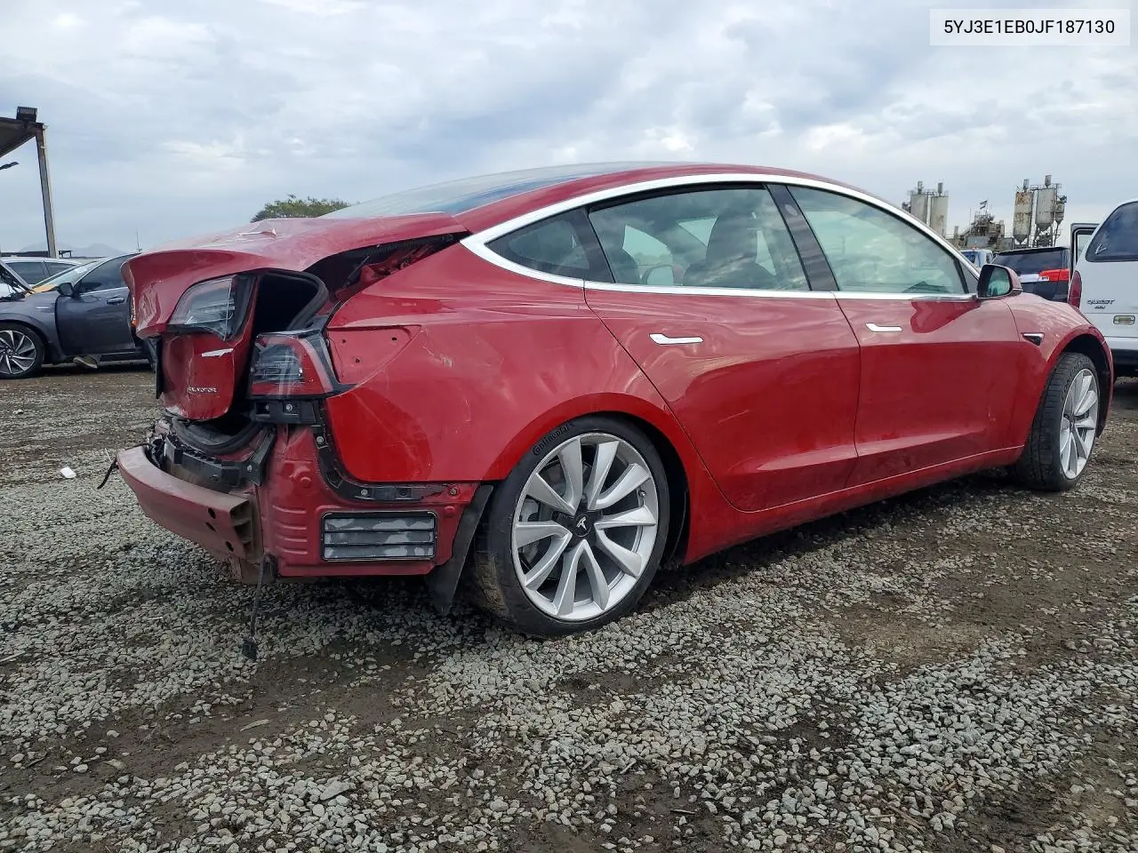 5YJ3E1EB0JF187130 2018 Tesla Model 3