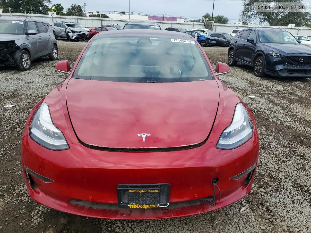 5YJ3E1EB0JF187130 2018 Tesla Model 3