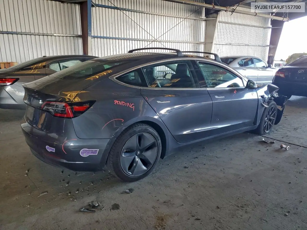 5YJ3E1EA9JF157700 2018 Tesla Model 3