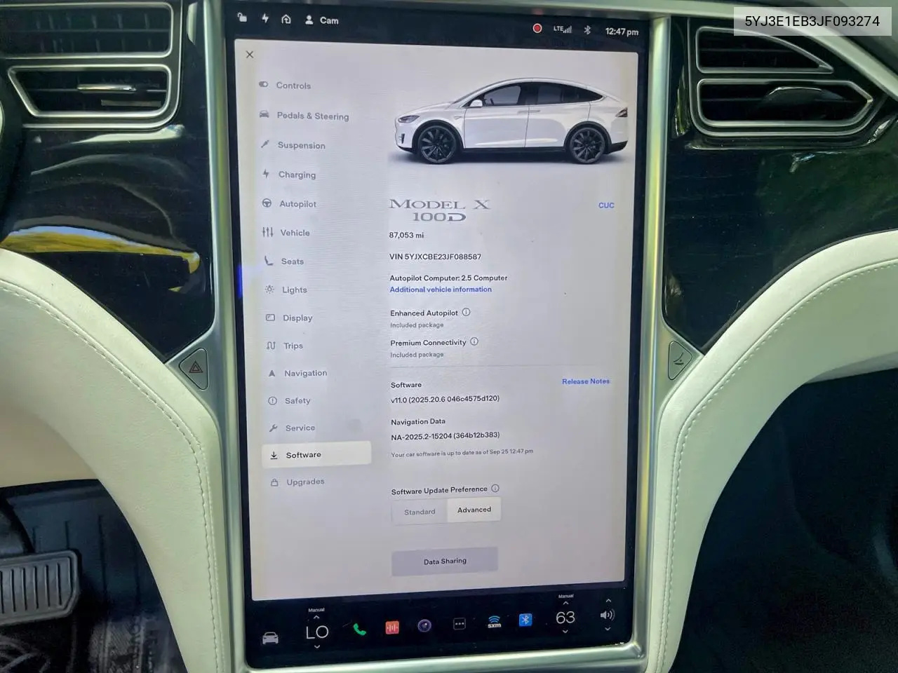 5YJ3E1EB3JF093274 2018 Tesla Model 3