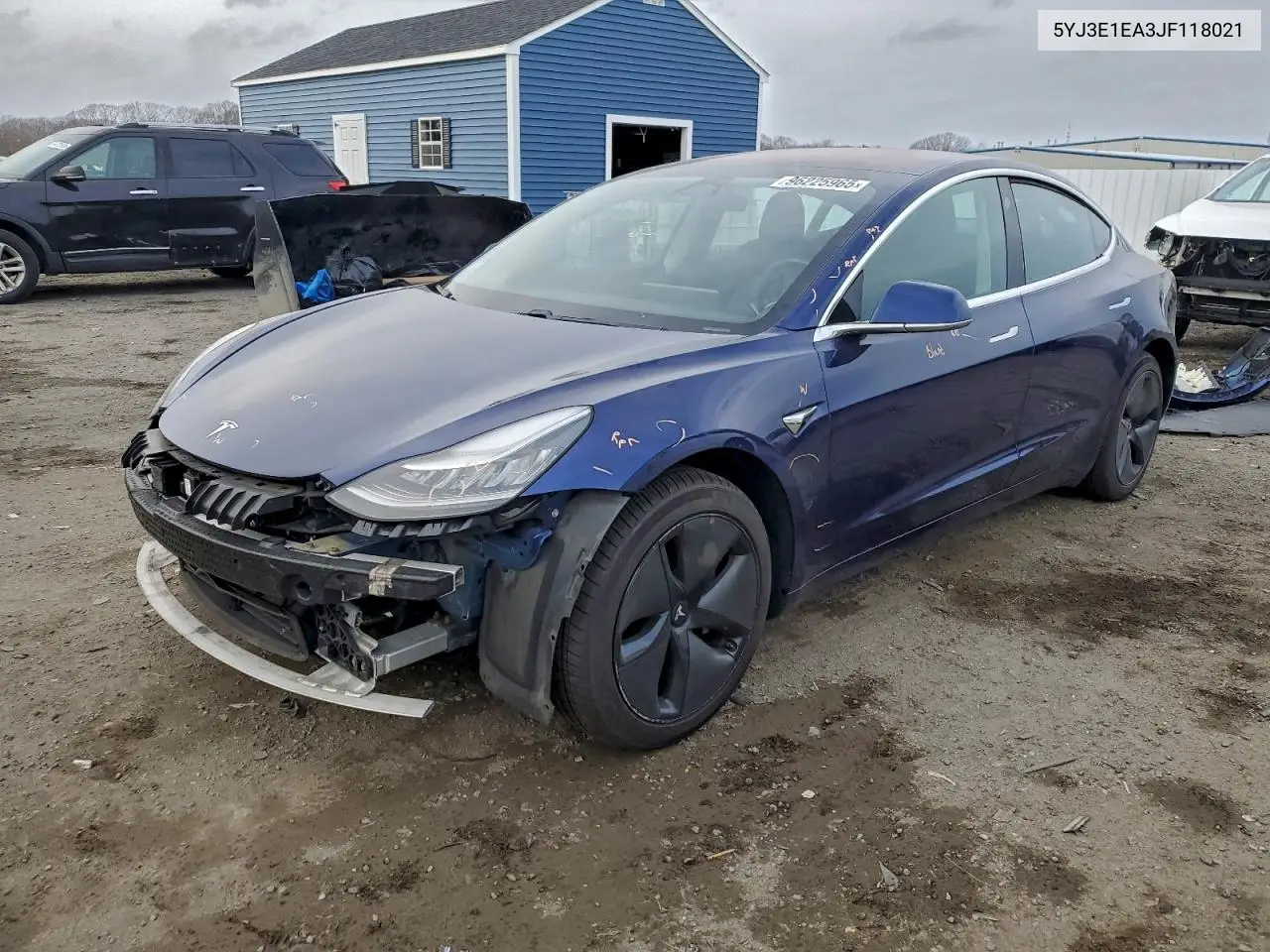 5YJ3E1EA3JF118021 2018 Tesla Model 3