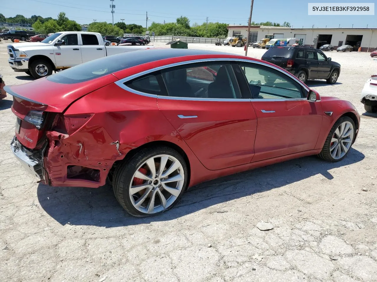 2019 Tesla Model 3 VIN: 5YJ3E1EB3KF392958 Lot: 58341624