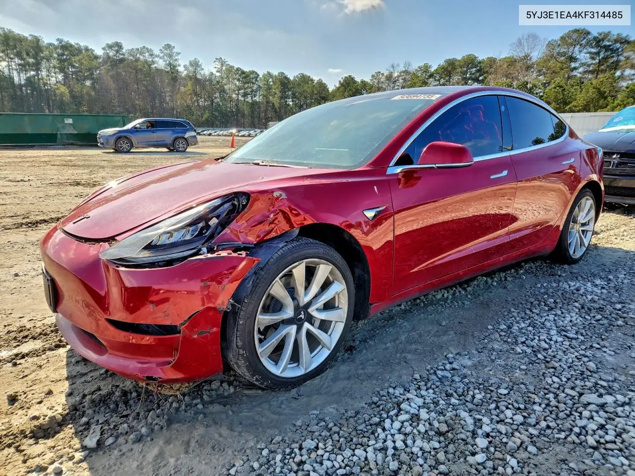 5YJ3E1EA4KF314485 2019 Tesla Model 3
