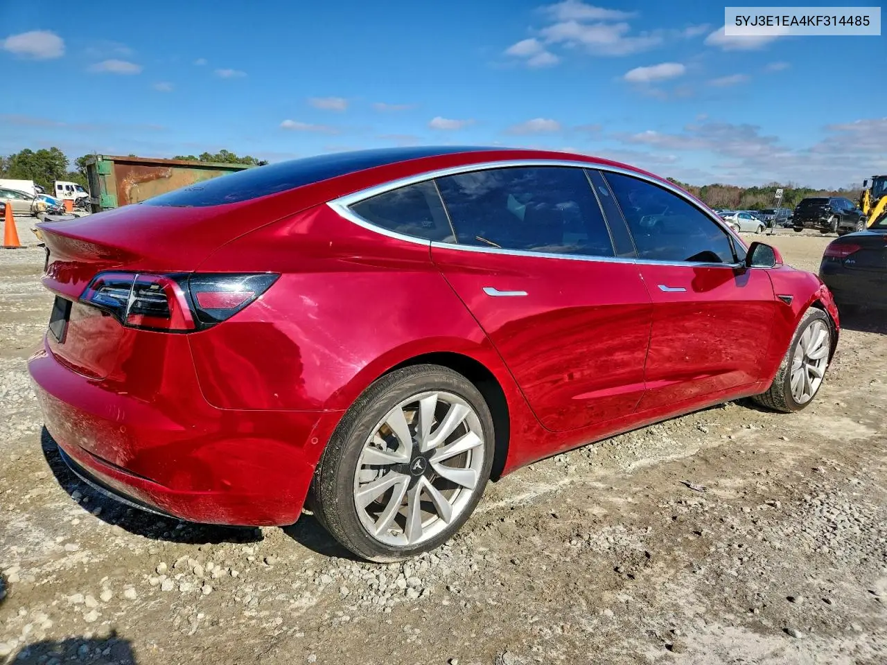 5YJ3E1EA4KF314485 2019 Tesla Model 3
