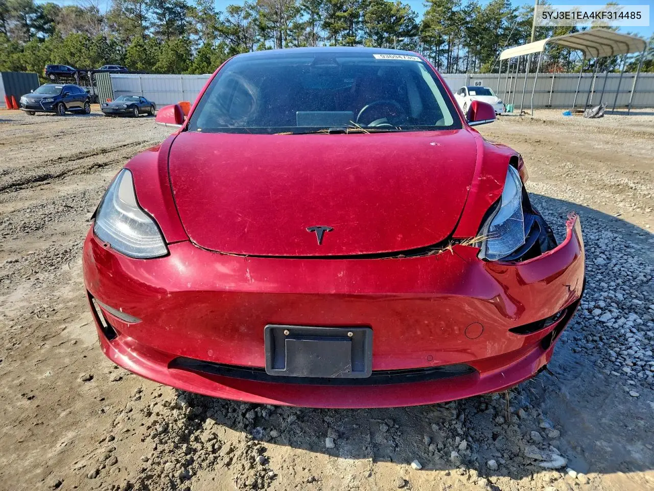 5YJ3E1EA4KF314485 2019 Tesla Model 3