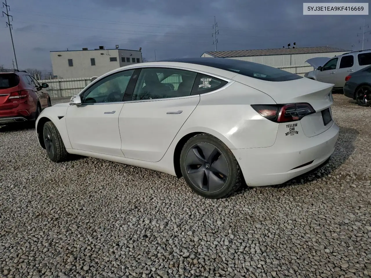 5YJ3E1EA9KF416669 2019 Tesl Model 3 S Plus