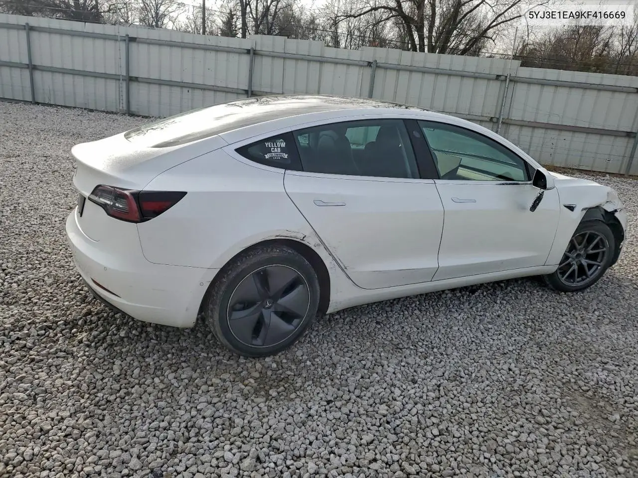 5YJ3E1EA9KF416669 2019 Tesl Model 3 S Plus